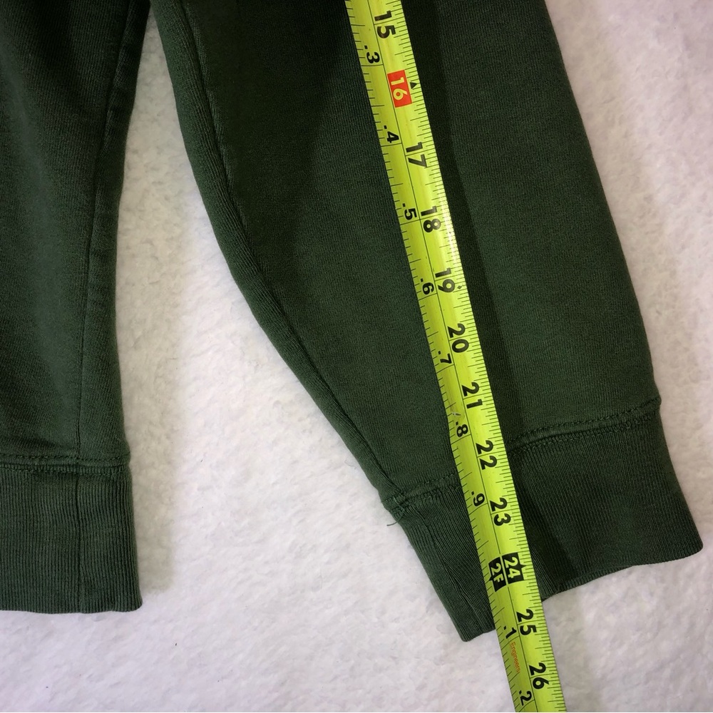 The North Face logo Fleece Hoody Sweatshirt men’s  L Green Half Dome gorp hike - Picture 8 of 11